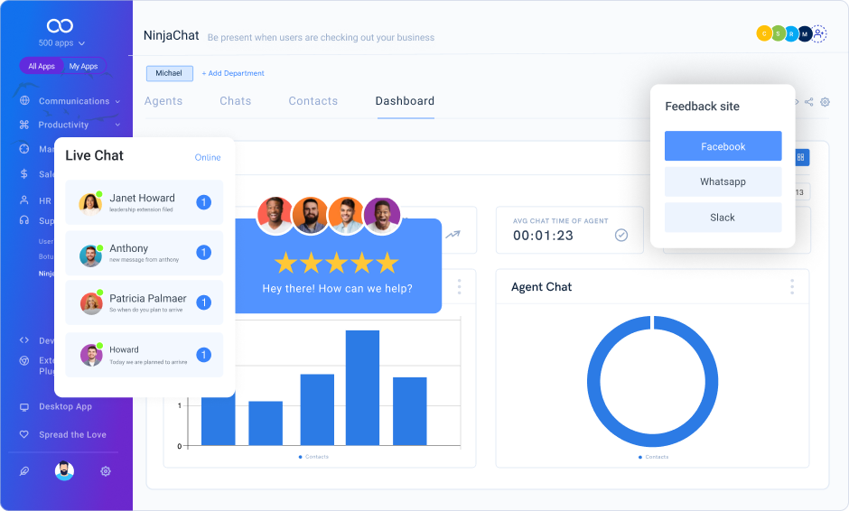 Chat Support leave note
